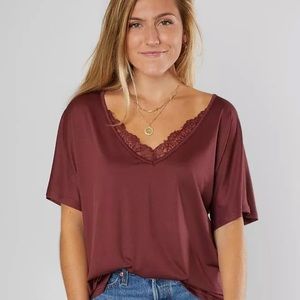 DAYTRIP Dolman V-Neck Top Size Medium